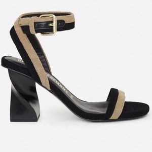 Opening Ceremony Elzpeth suede wrap sandals twist